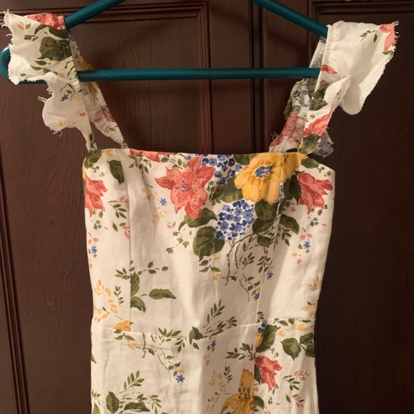 Linen Floral Dress - Picture 9 of 12